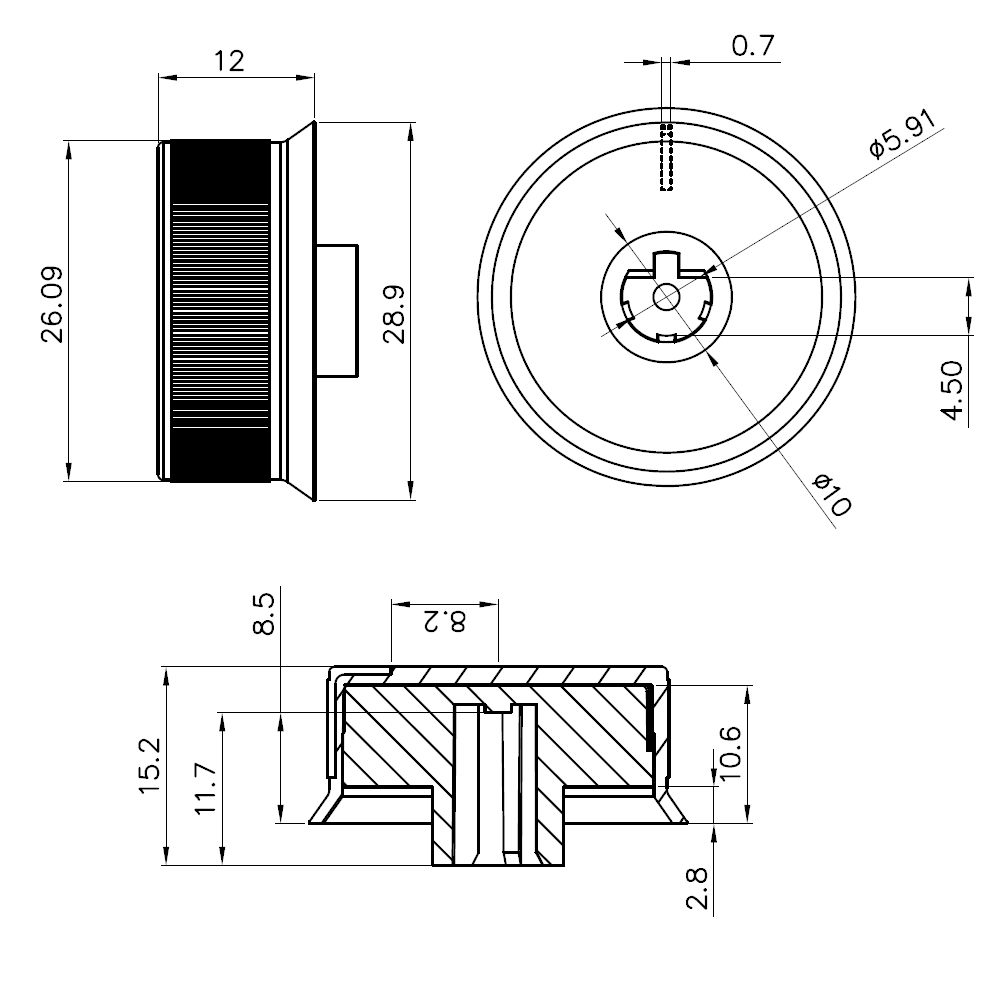 Hardware Knob X76